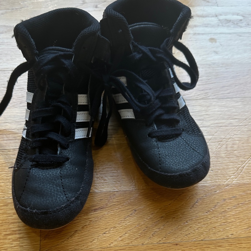 Adidas Black and White Wrestling Shoes